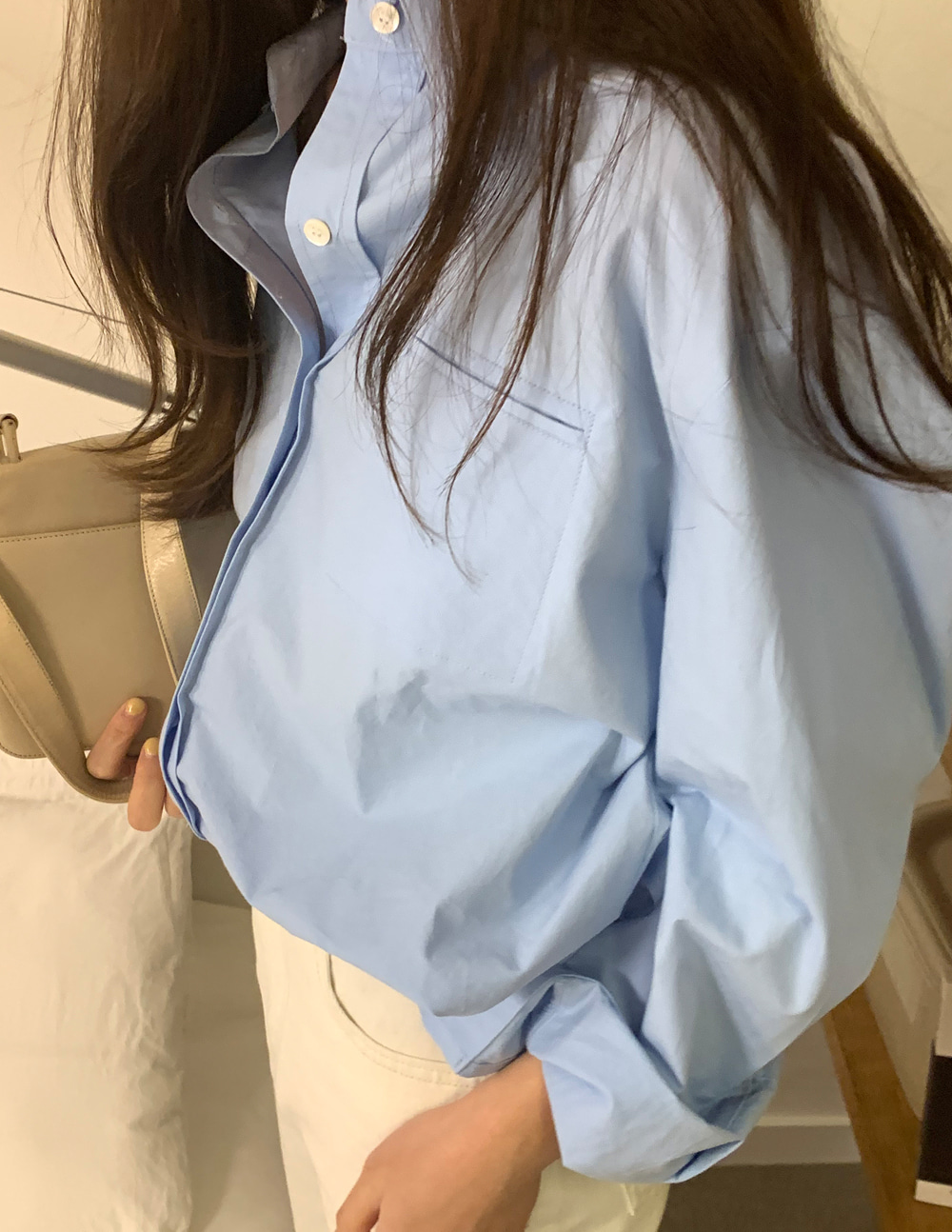 [made] pocket detail shirt (2color)